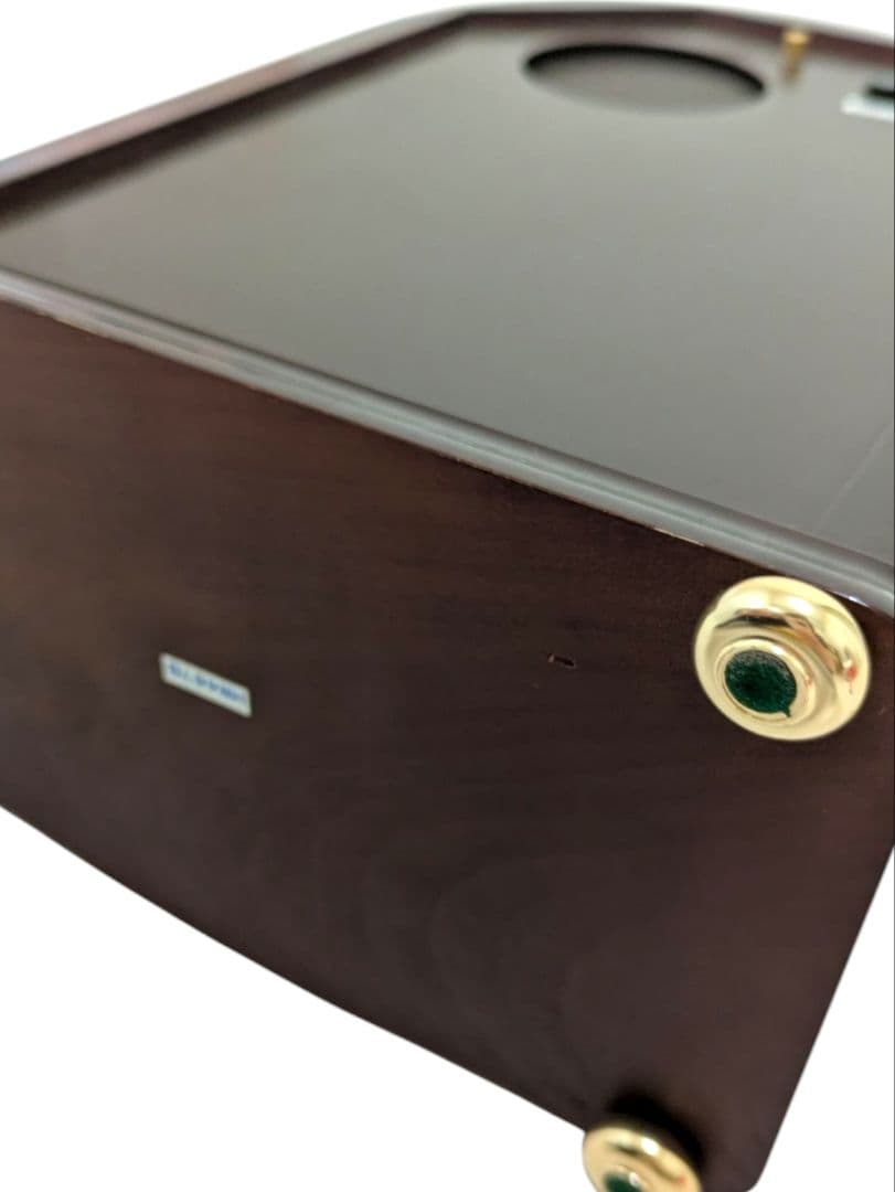 美品 SEIKO HW426B ダークブラウン 高級置時計　エンブレル セイコー