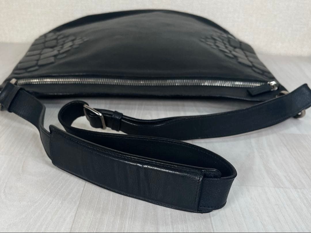 【希少】JIL SANDER　ショルダー バッグ　ラフ シモンズ期　立体エンボス