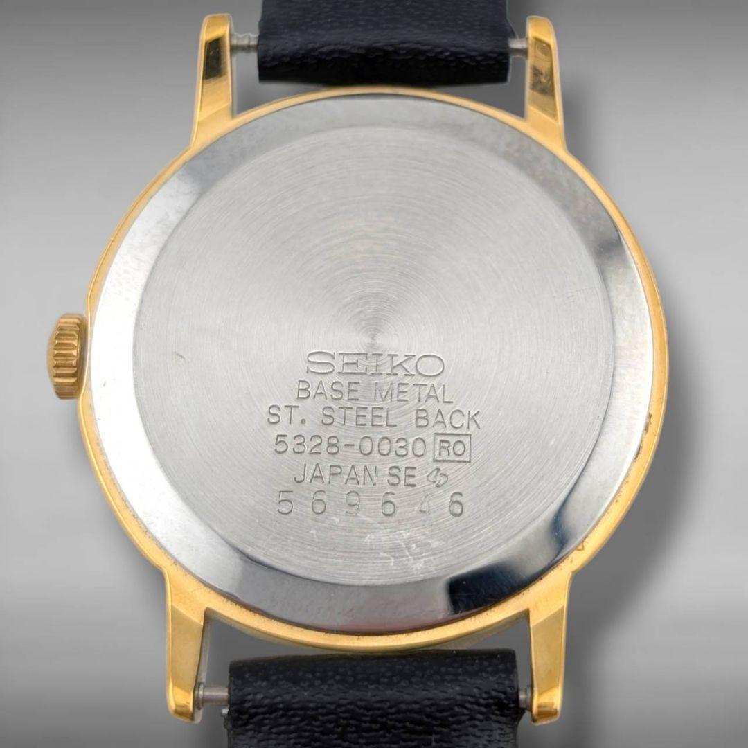 【新品ベルト・稼働・美品】セイコー スイスセイコー スモセコ 手巻き ゴールド