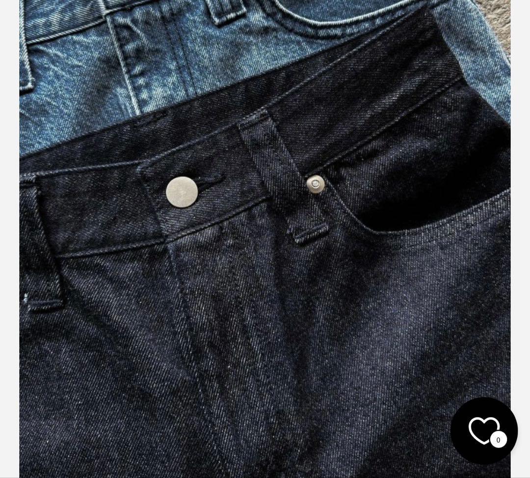 sheller新品未使用ダークブルーストレートデニム パンツ　ハイウエスト