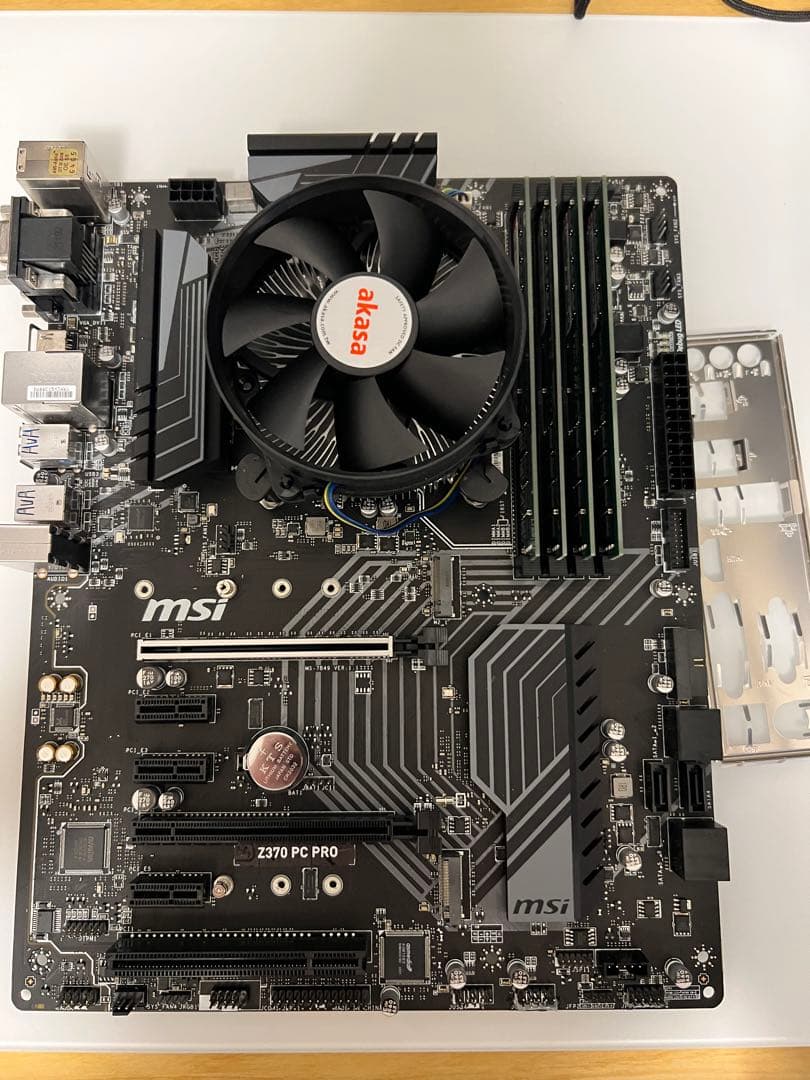 【KK】MSI Z370 PC PRO+cpu+cpuファン+メモリー