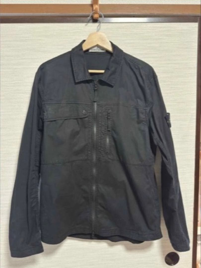 Stone  ブラックナイロンジャケット