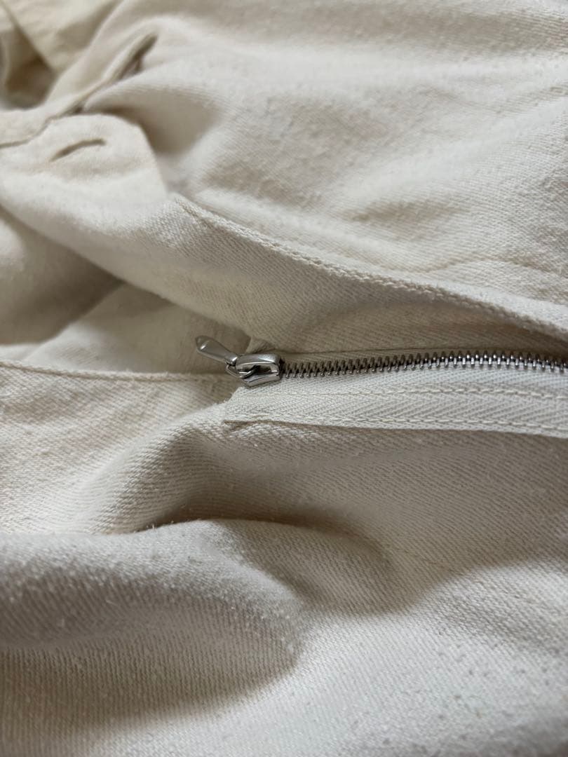 comoliシルクネップオールインワン　エクリュ　2