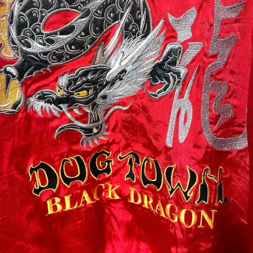 DOG TOWN ドッグタウン 黒龍 スカジャン XL 傷汚れ有 ヴィンテージ