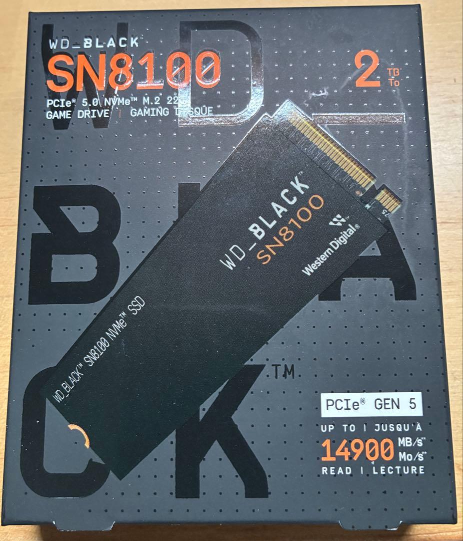 新品未開封WD_BLACK SN8100 2TB M.2 NVMe Gen5