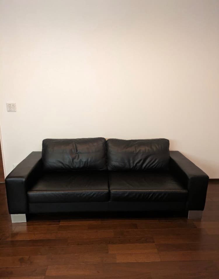 ボーコンセプト BoConcept I.D.V.2 黒 本革レザーソファ