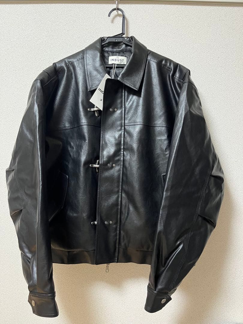 INDUST キルティングファイヤーマンレザージャケット