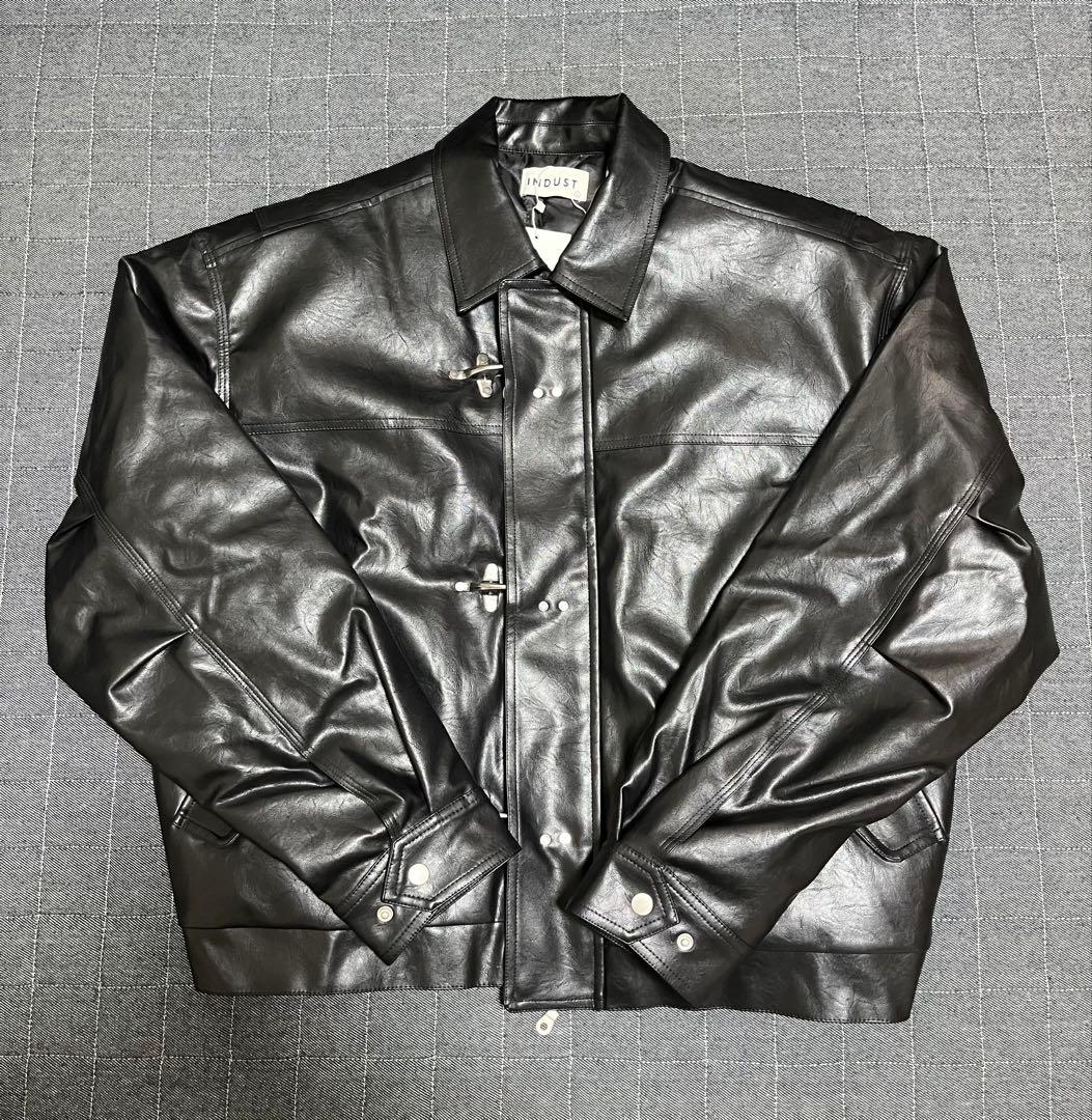 INDUST キルティングファイヤーマンレザージャケット
