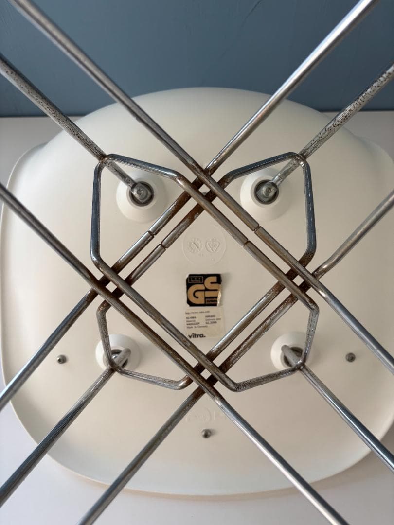 イームズ/Eamesシェルチェア ホワイト×オレンジ B