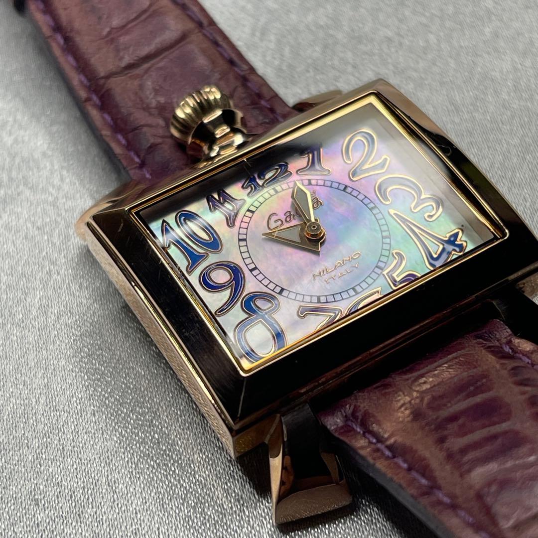 GAGA MILANO NAPOLEONE クォーツ シェル 2針