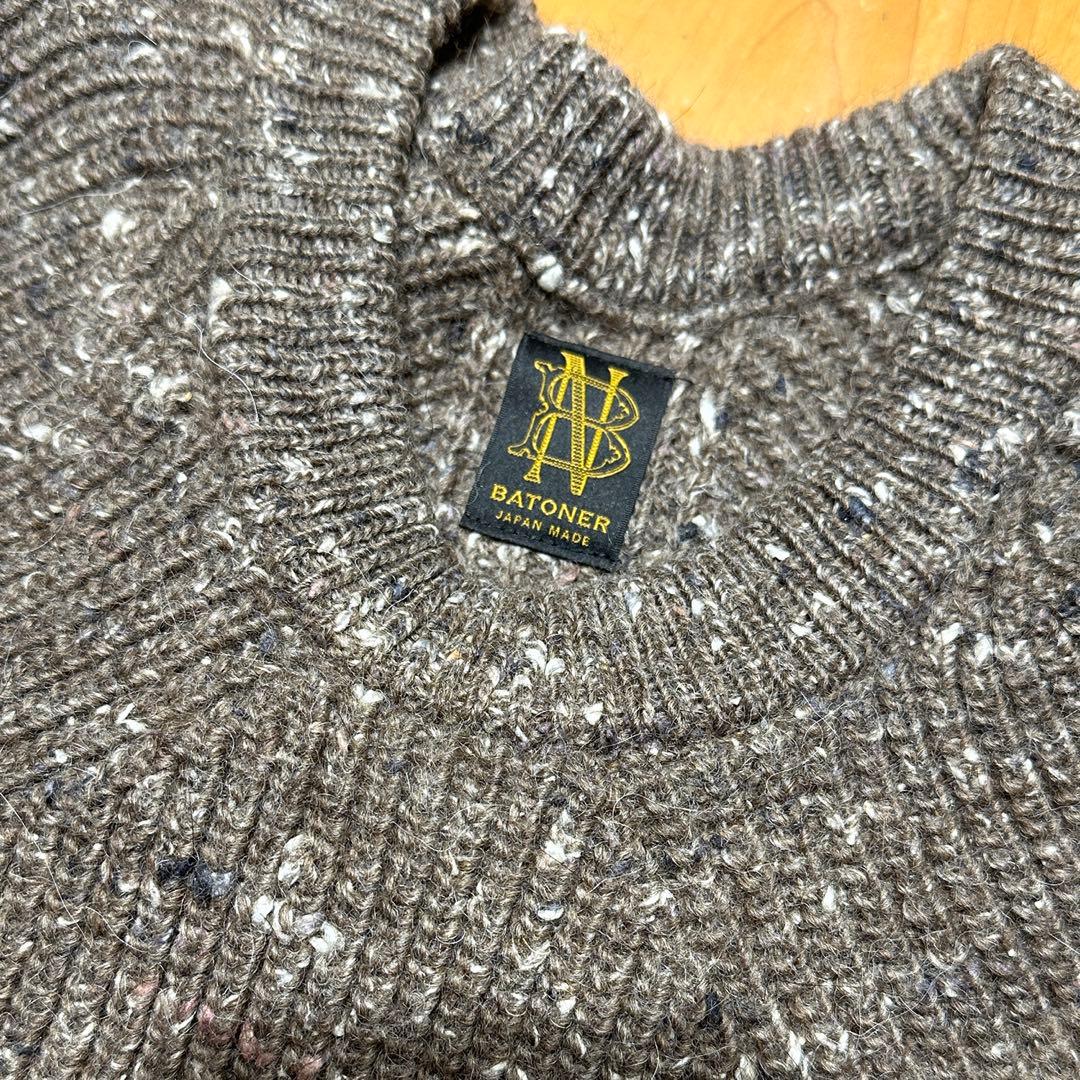 BATONER バトナー　ウールネップブレンド プルオーバー