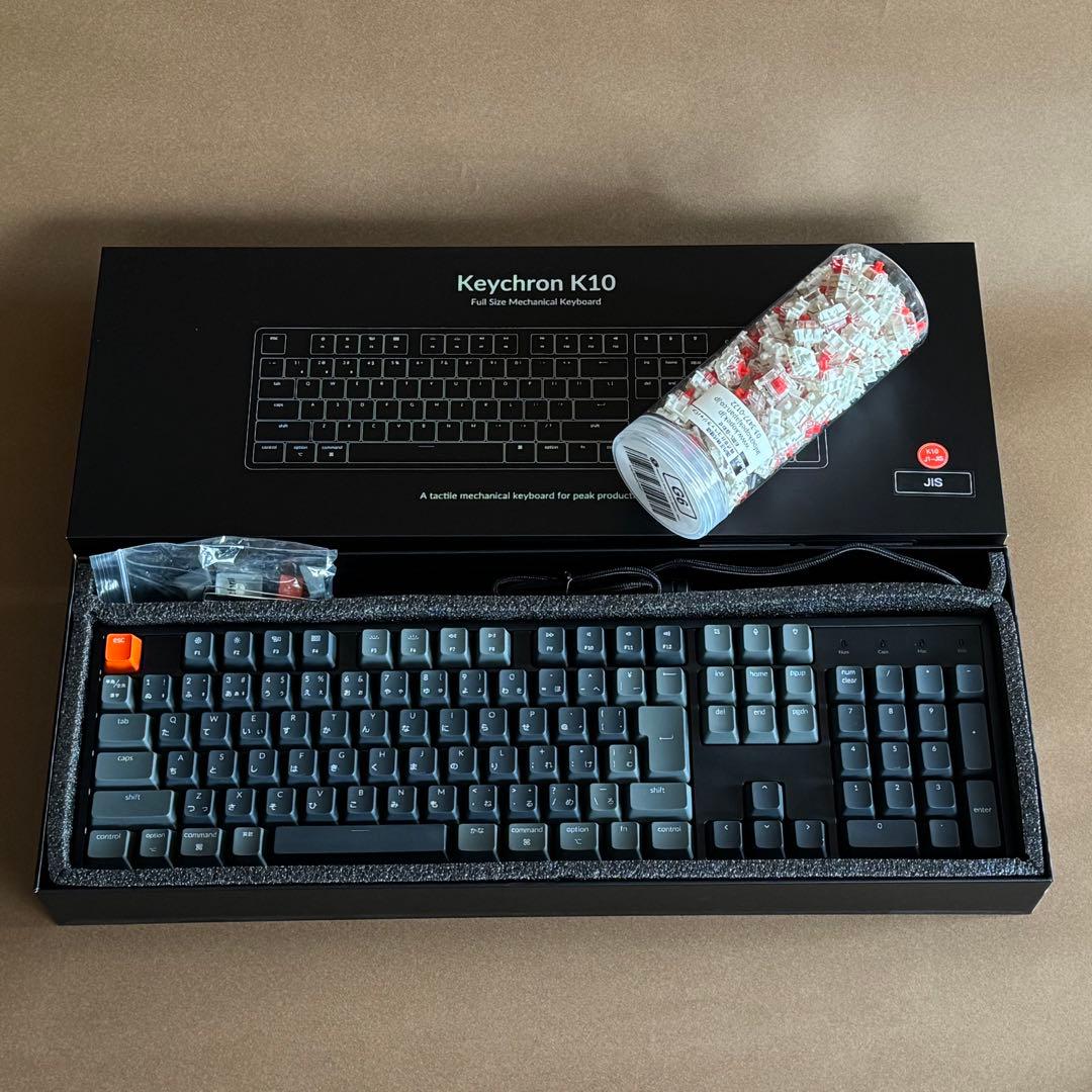 【赤軸】Keychron K10 JIS配列 テンキー + スイッチセット