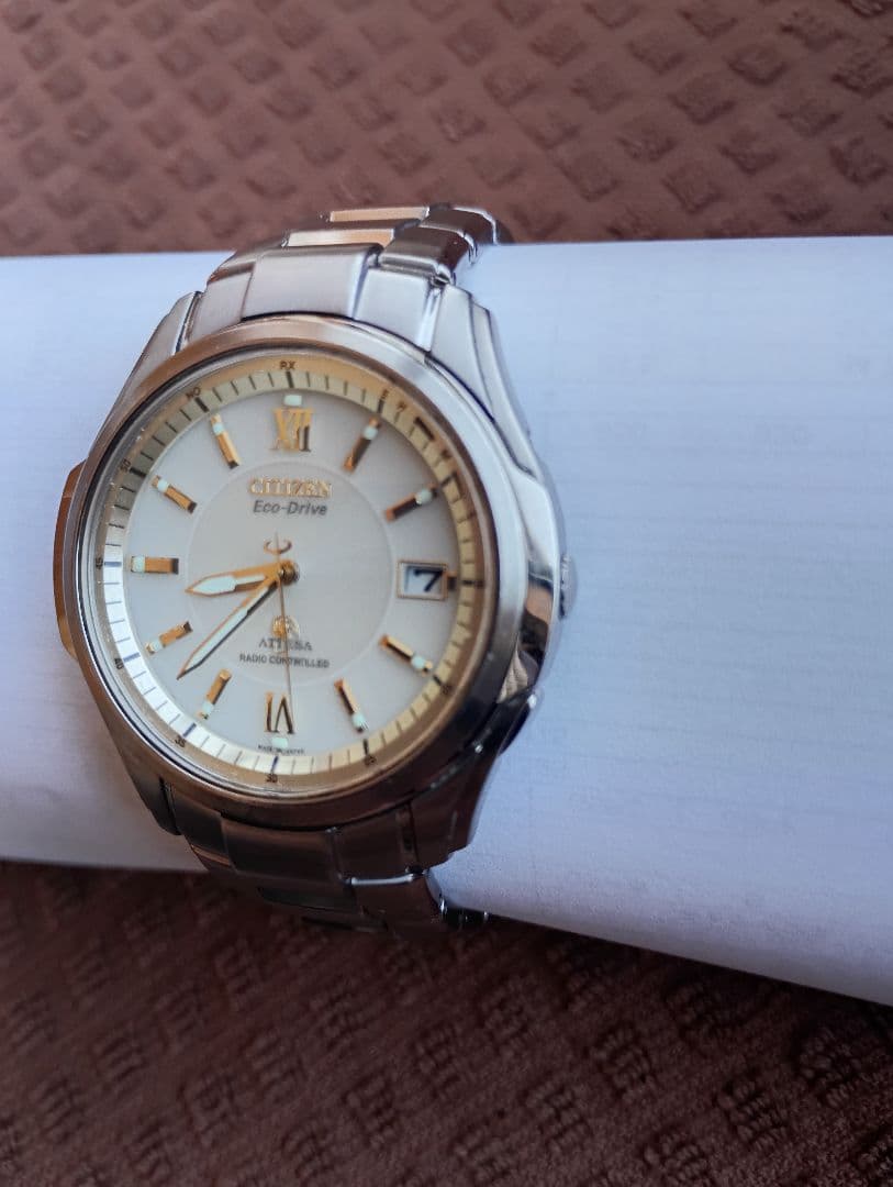CITIZEN 電波ソーラー アテッサ　二次電池交換済