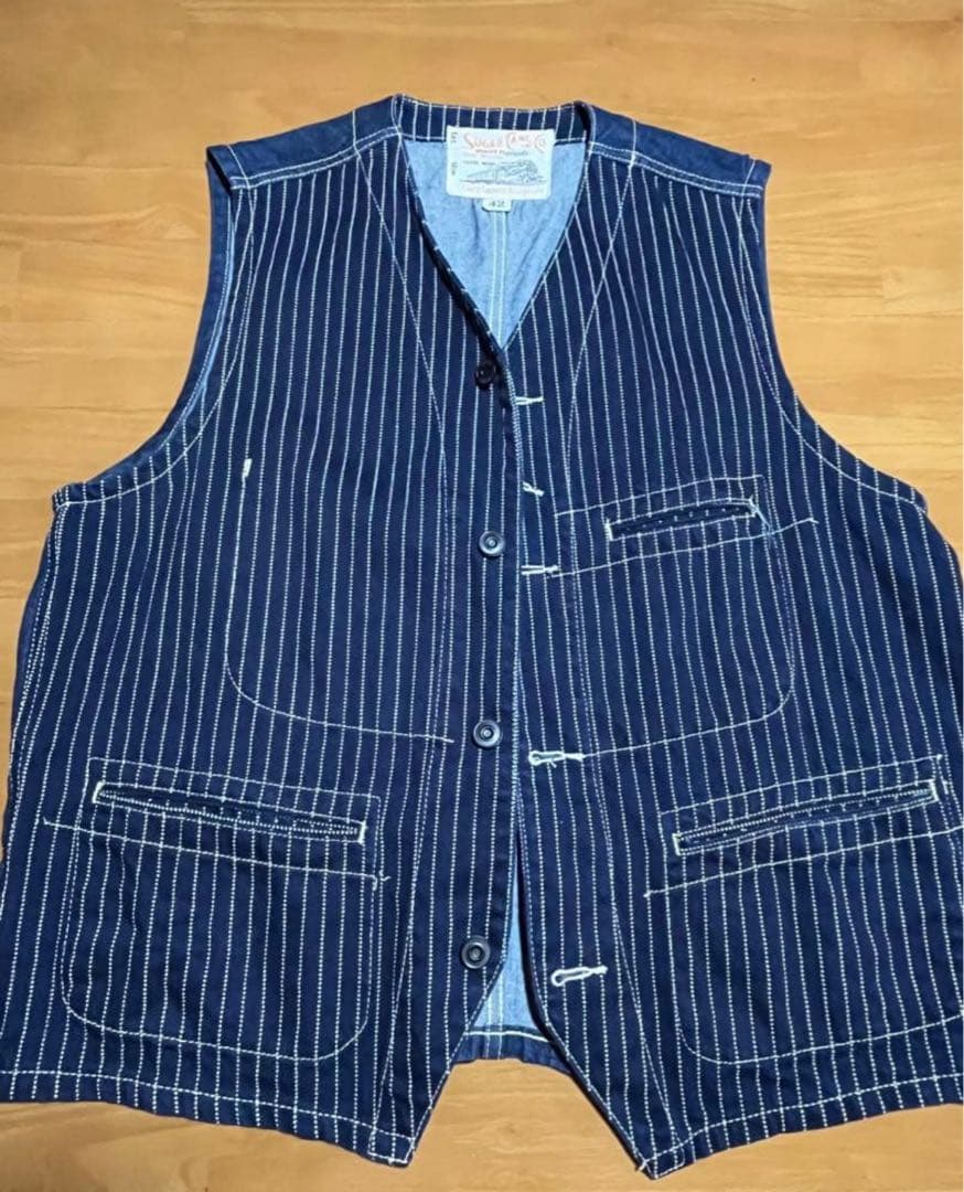 SUGAR CANE ストライプ ベスト 42