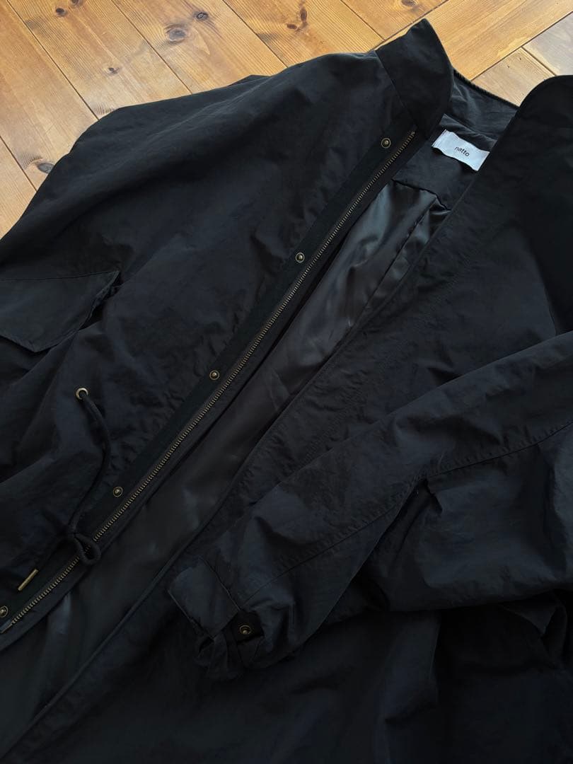 natto ハイクオリティ ミリタリーモッズコート / ブラック