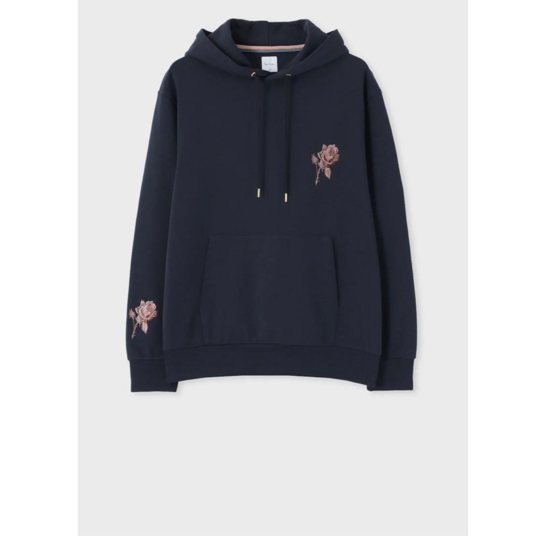 ポールスミス　エンブロイダリー ローズ パーカ　Lサイズ
