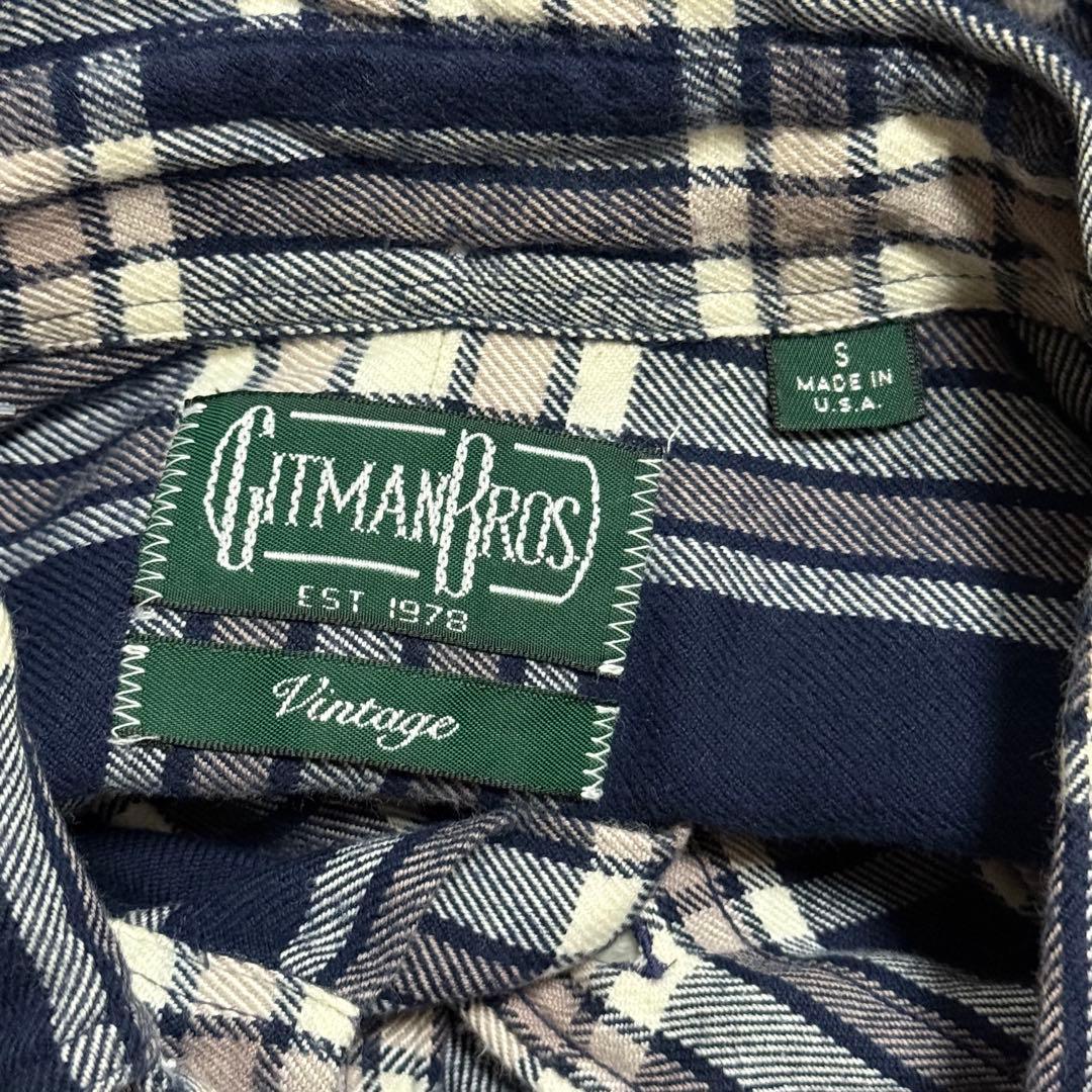 GITMAN BROS VINTAGE L/S SHIRT チェック柄