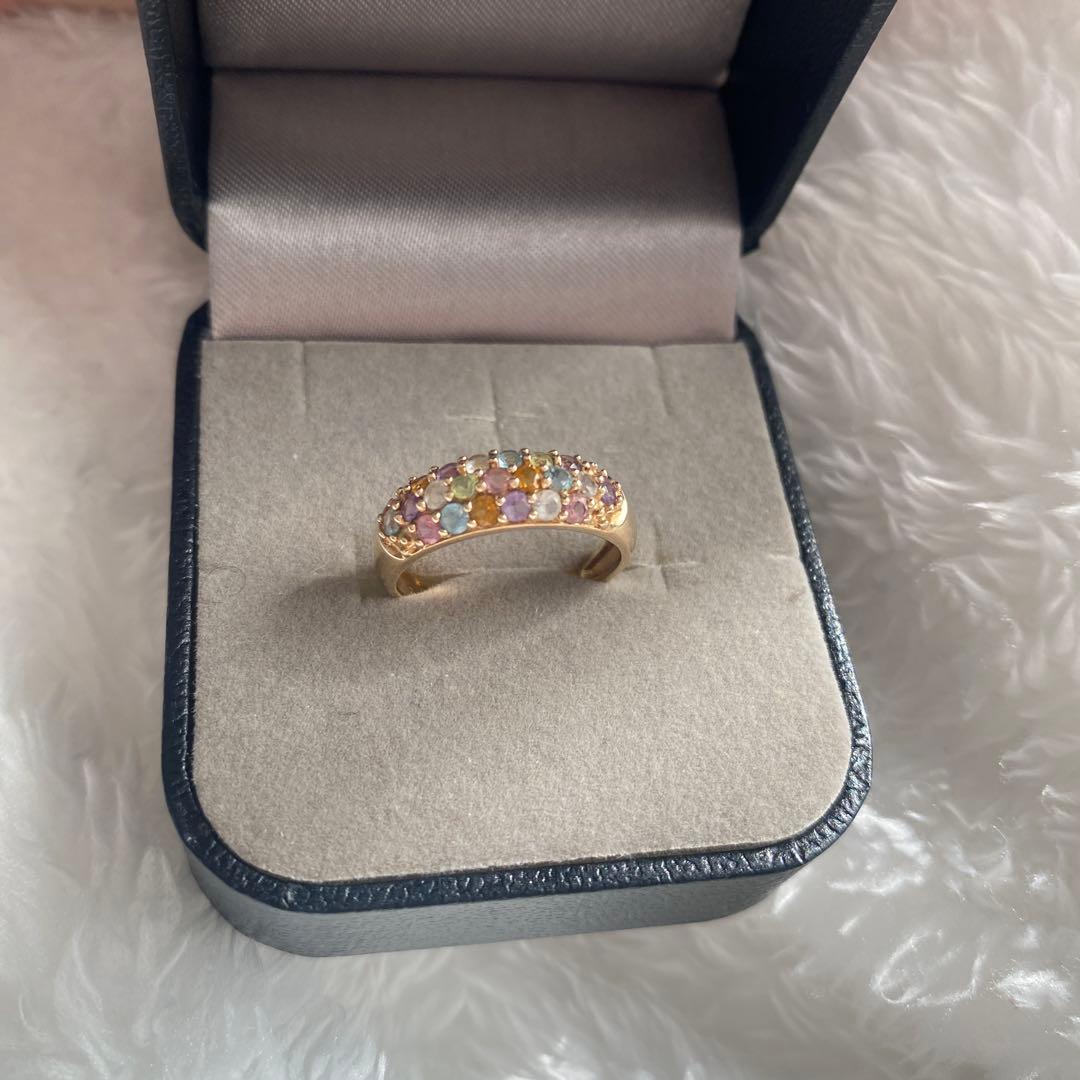 本日までラストタイムセール【美品】ツツミK10イエローゴールドパヴェリング