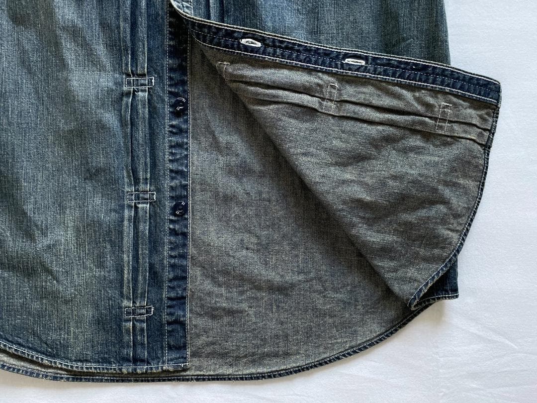 ネイバーフッド デニムシャツ インディゴ Lサイズ位