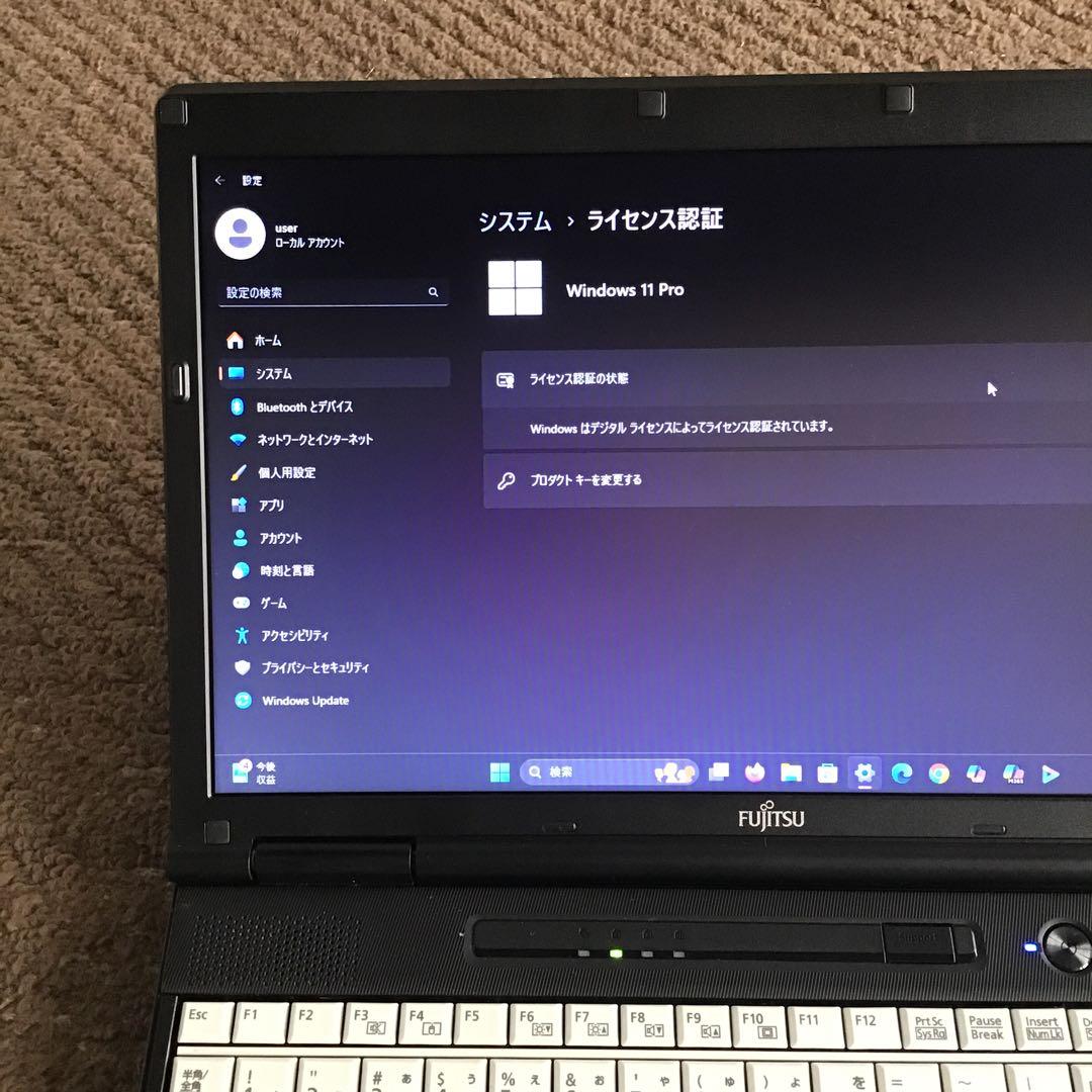 ★驚速　LIFEBOOK 最新Win11Pro24H2 Core i5/SSD