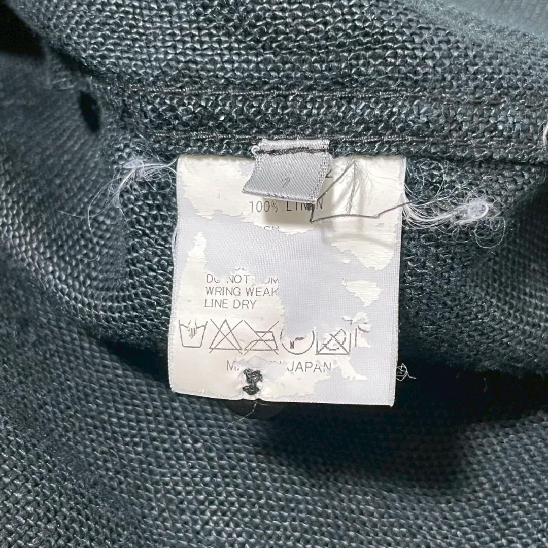 the viridi-anne ザヴィリジアン リネンシャツ 黒 N1374