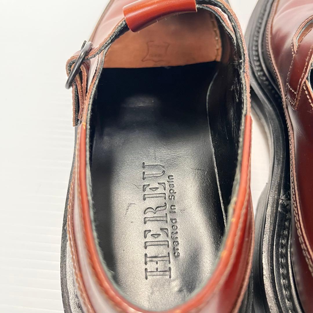 美品✨ HEREU ローファー Tストラップ ブラウン 24 スペイン