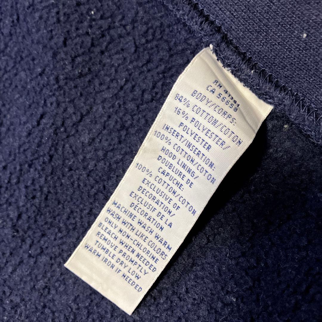 POLO ポロ ラルフローレン ポニー刺繍 ジップアップパーカー ネイビー L