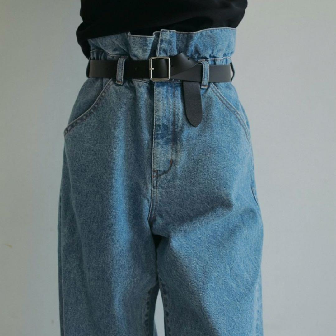 anuke アンヌーク　Waist Tuck Denim サイズ36ブルー