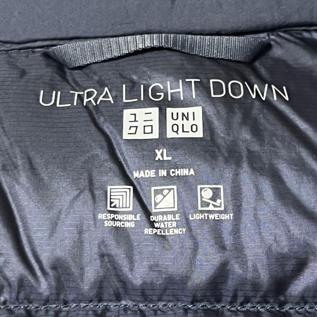 にやんちゆ　ユニクロ ウルトラライトダウンロングコート XL ネイビー