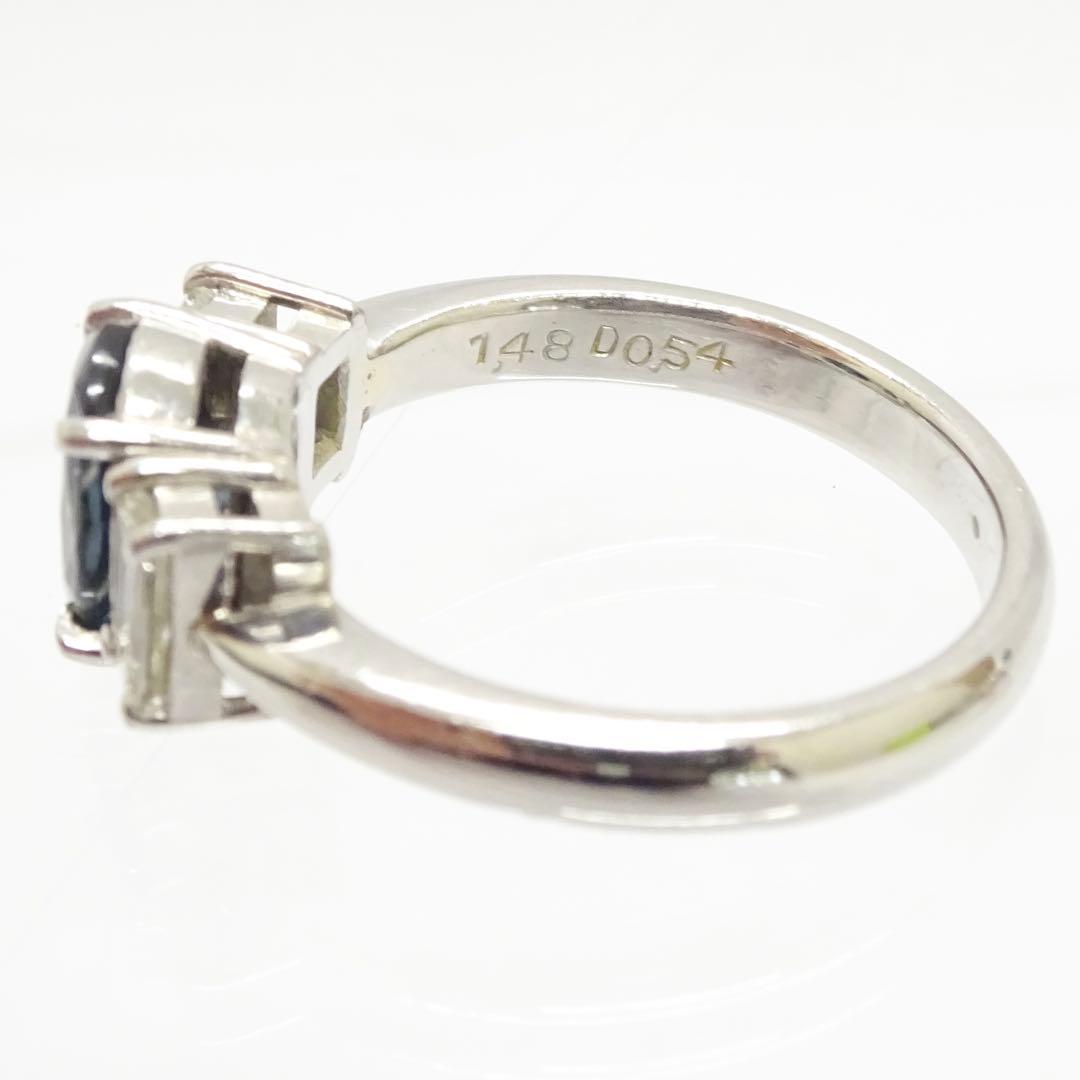 アレキサンドライト1.48ctダイヤモンド プラチナpt900リング指輪12号弱