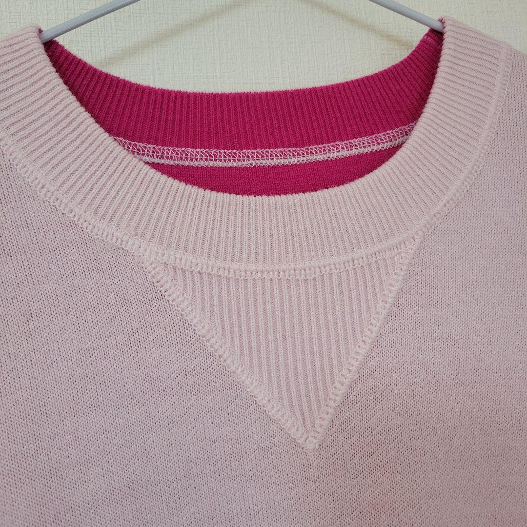 【新品】ADAM ET ROPÉ バイカラーリバーシブルニットプルオーバー