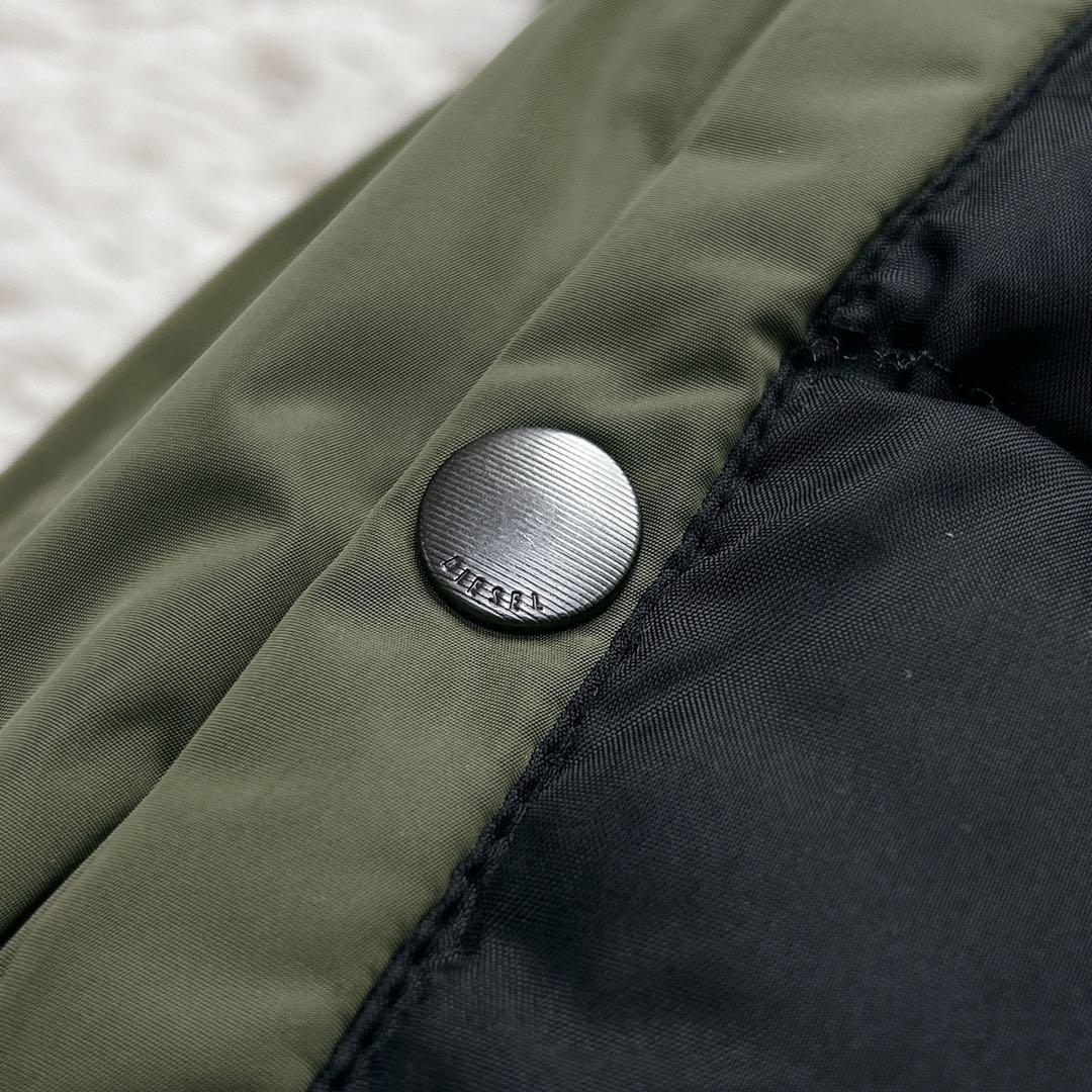 【美品】DIESEL ディーゼル N-2B フライトジャケット 短丈 カーキ M