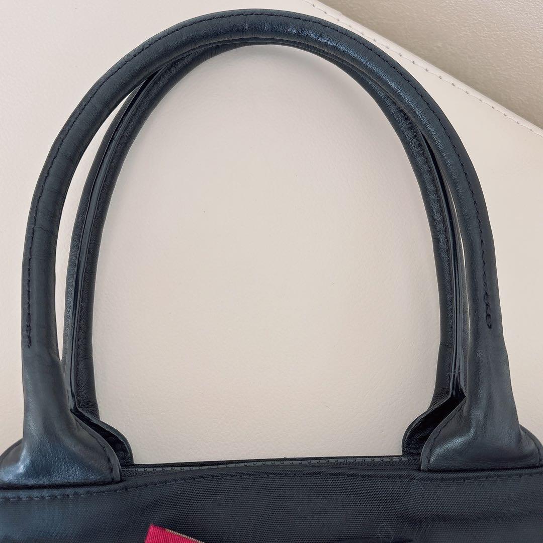 【超美品】♡ブルーレーベルクレストブリッジ♡リボンチェックトートバッグ☆