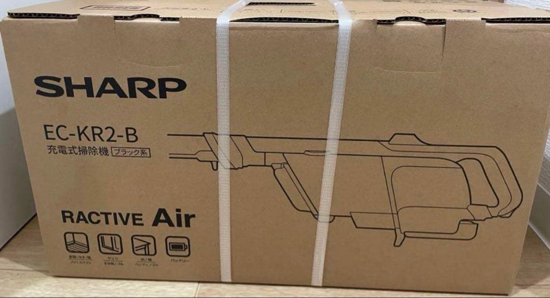 シャープ 紙パック式コードレススティッククリーナー ブラック EC-KR2-B