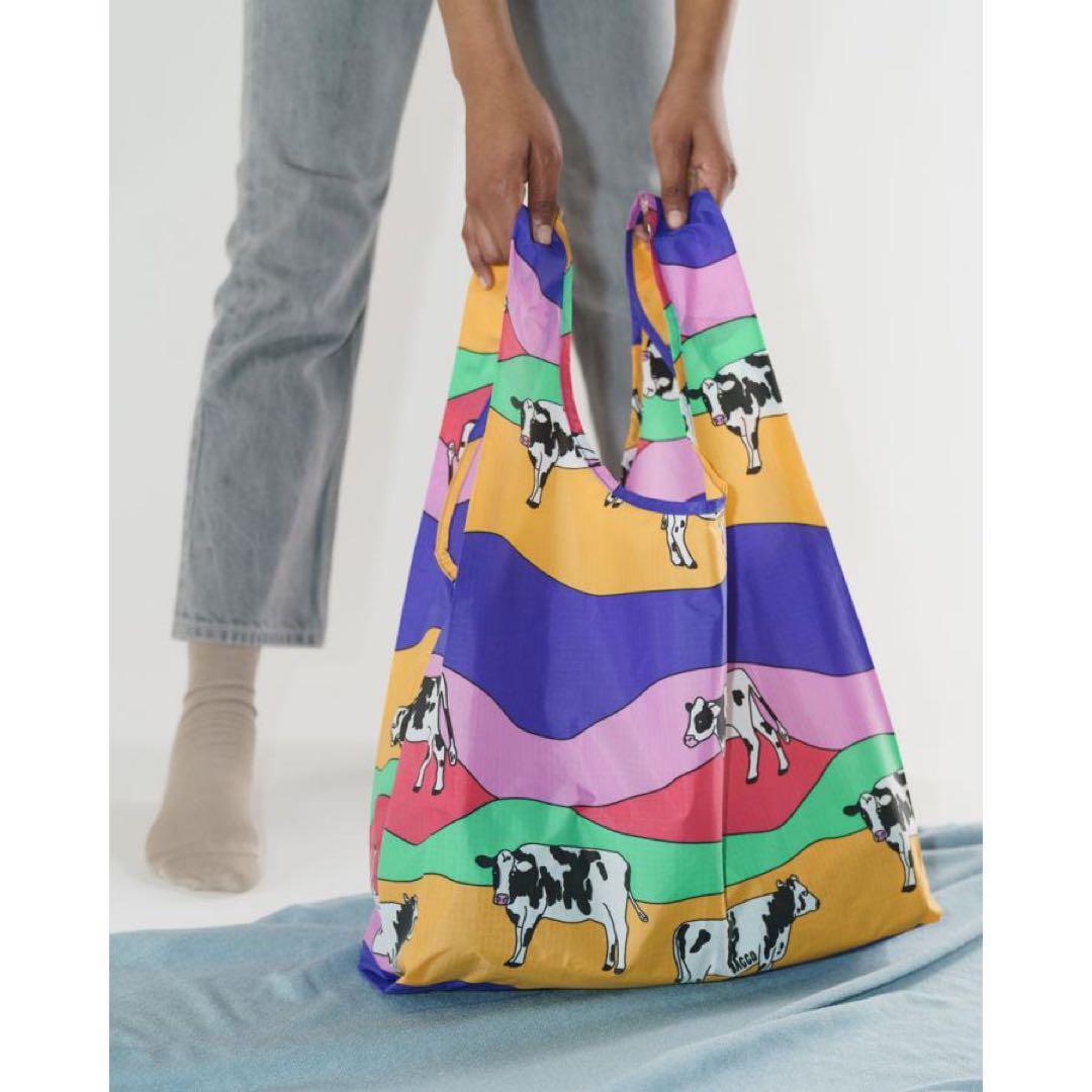 BAGGU レインボーカウ　standard パパイヤ　baby エコバッグ