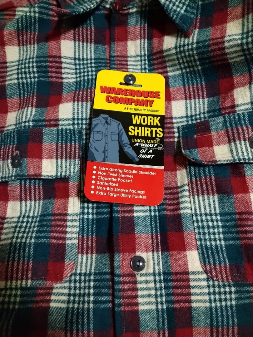 新品未使用 ウエアハウス 2023年秋冬ネルシャツ 3104 D柄 XL