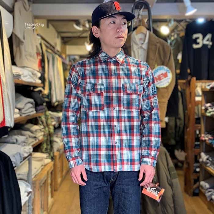 新品未使用 ウエアハウス 2023年秋冬ネルシャツ 3104 D柄 XL