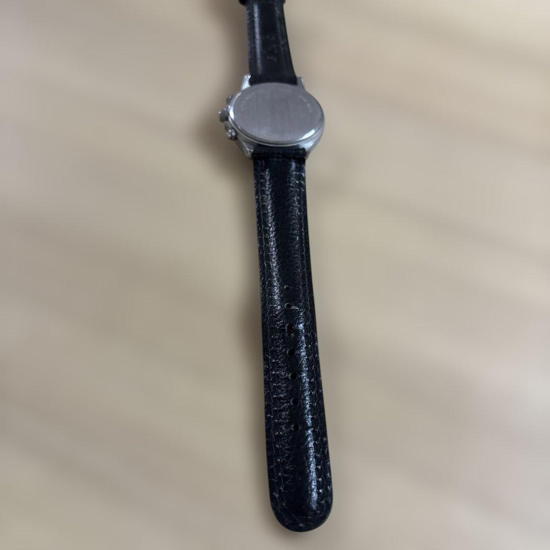 Nissan GTRクロノグラフ ブラックレザー腕時計