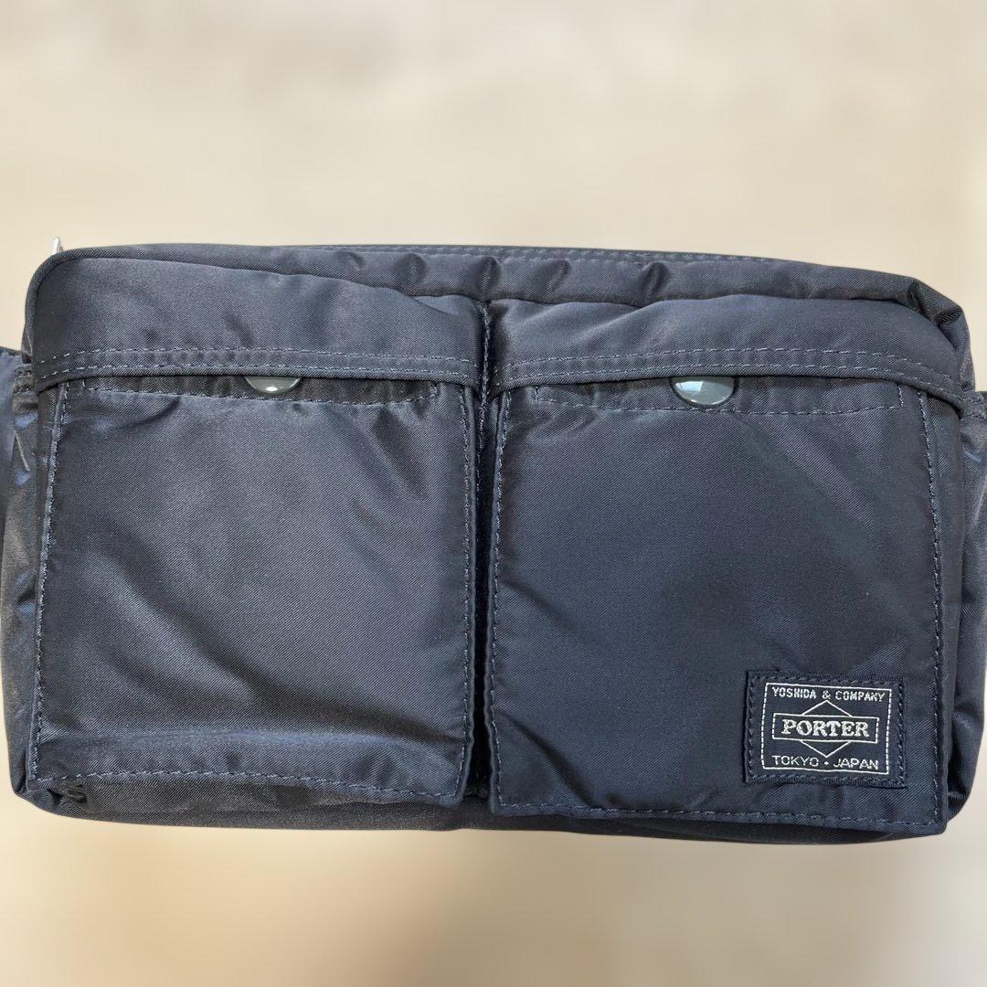 【PORTER】ポーター　タンカー　ボディバッグ　　　ブラック 巾着袋付き
