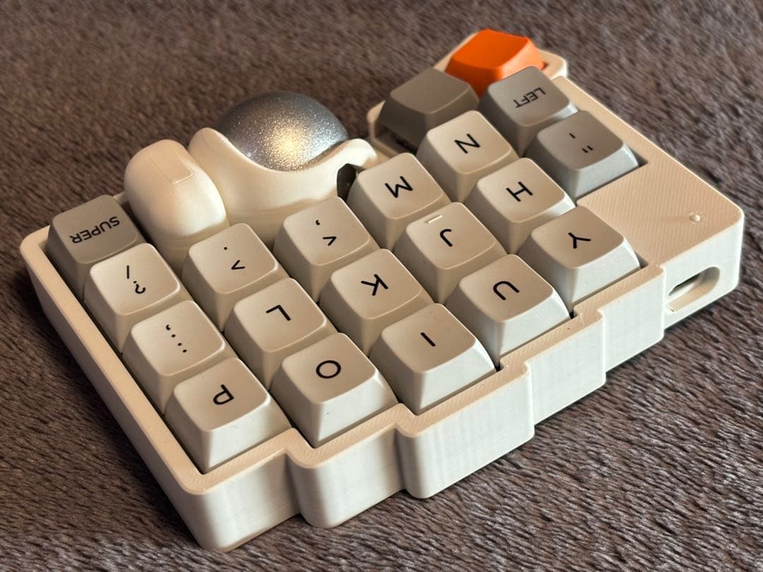 roBa キーボード 組み立て済み トラックボール付き