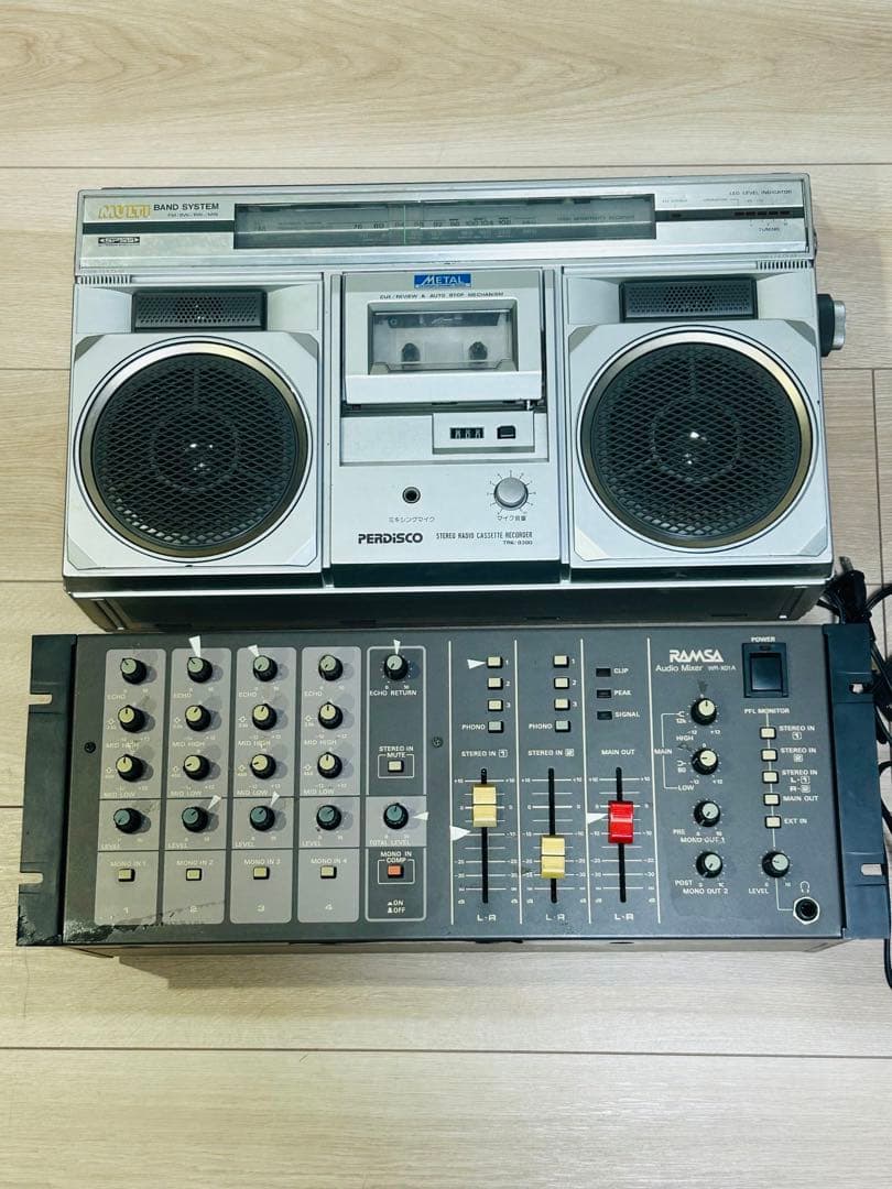 PERDISCO TRK-8300 ラジカセ&RAMSA WR-X01A