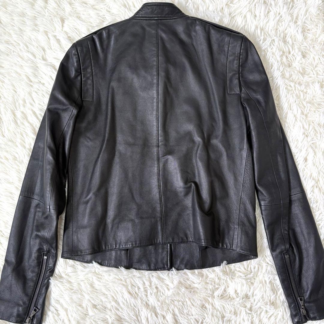 【極美品】Theory セオリー　ラムレザー　シングル　ライダースジャケット