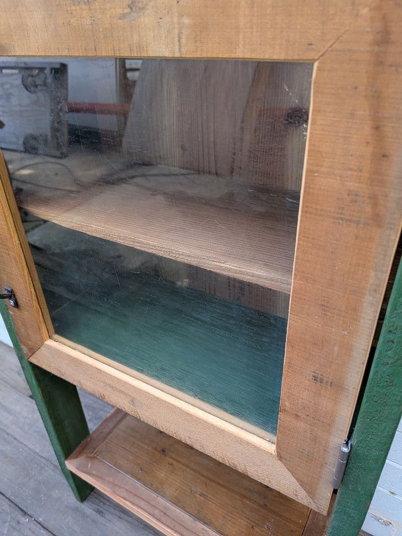 古材かざり棚　グリーン