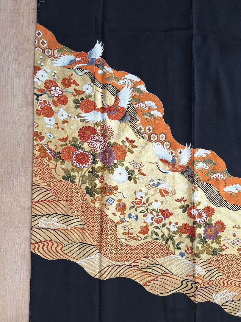 着物リメイクワンピース3685