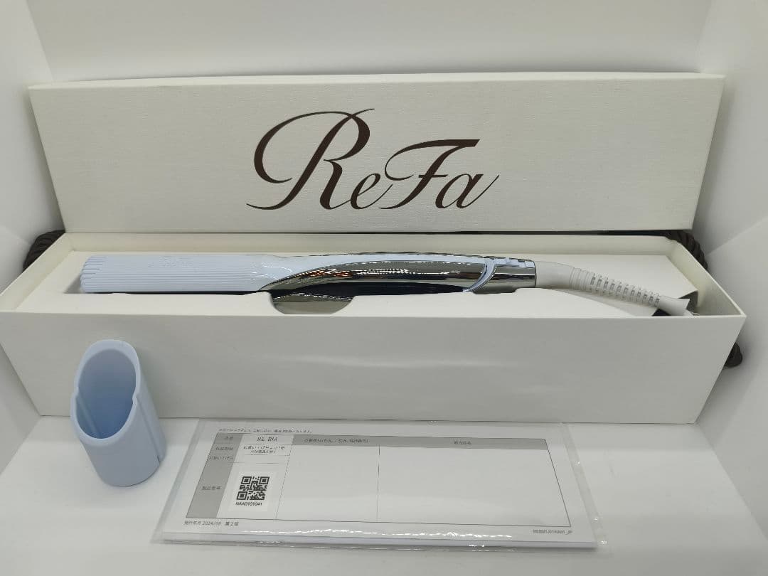 【極美品】ReFa リファ RE-BM ホワイト ストレートヘアアイロン