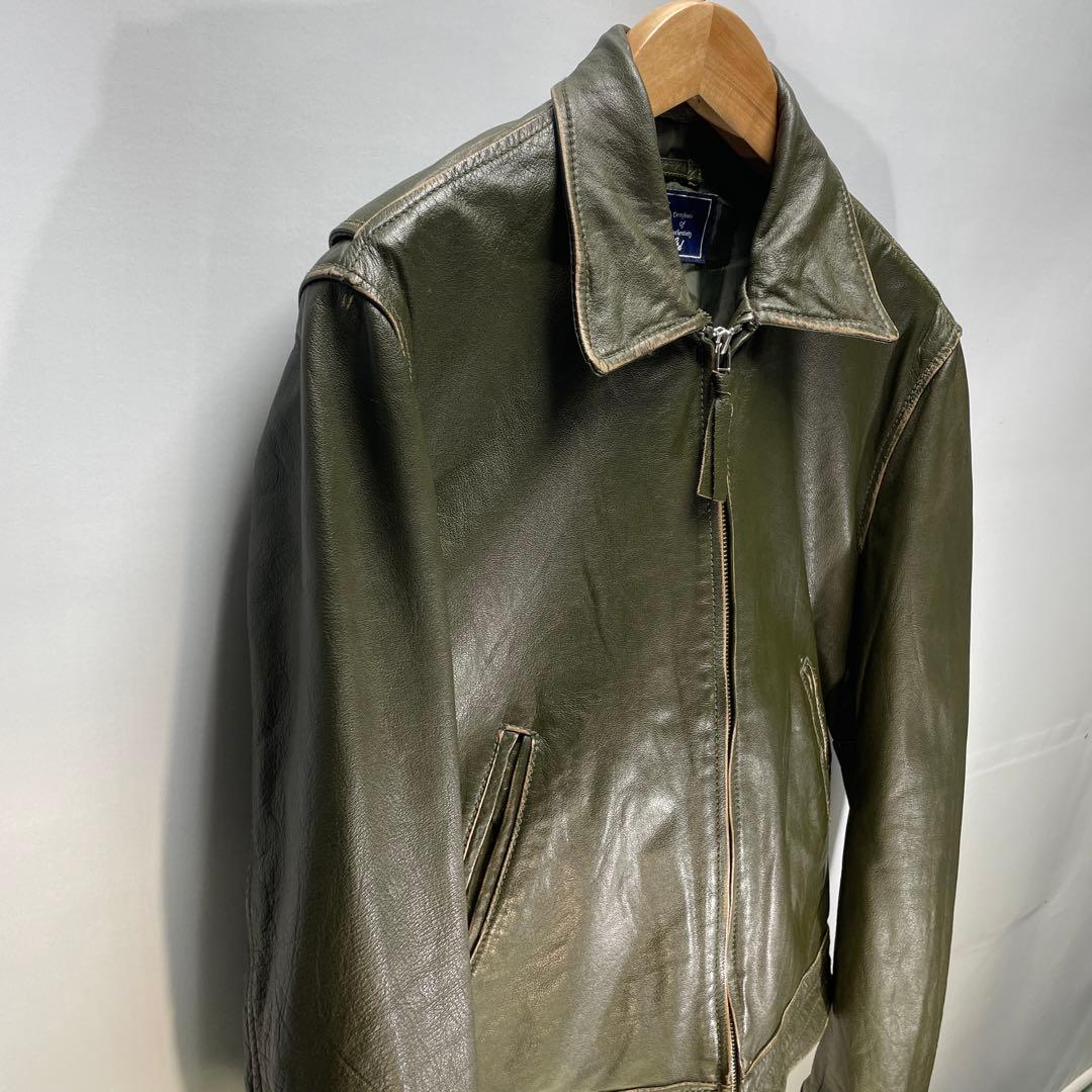 AVIREX バッファローレザー　ライダースジャケット　サイズM