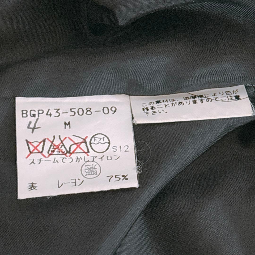 【Burberrys】モッズコート　ノバチェック　アウター　黒　レディースＭ相当