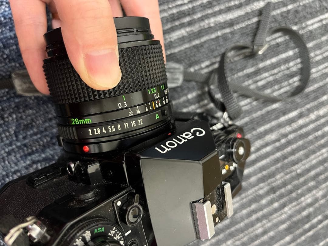 Canon キャノン A-1 フィルムカメラ　ブラック レンズ付