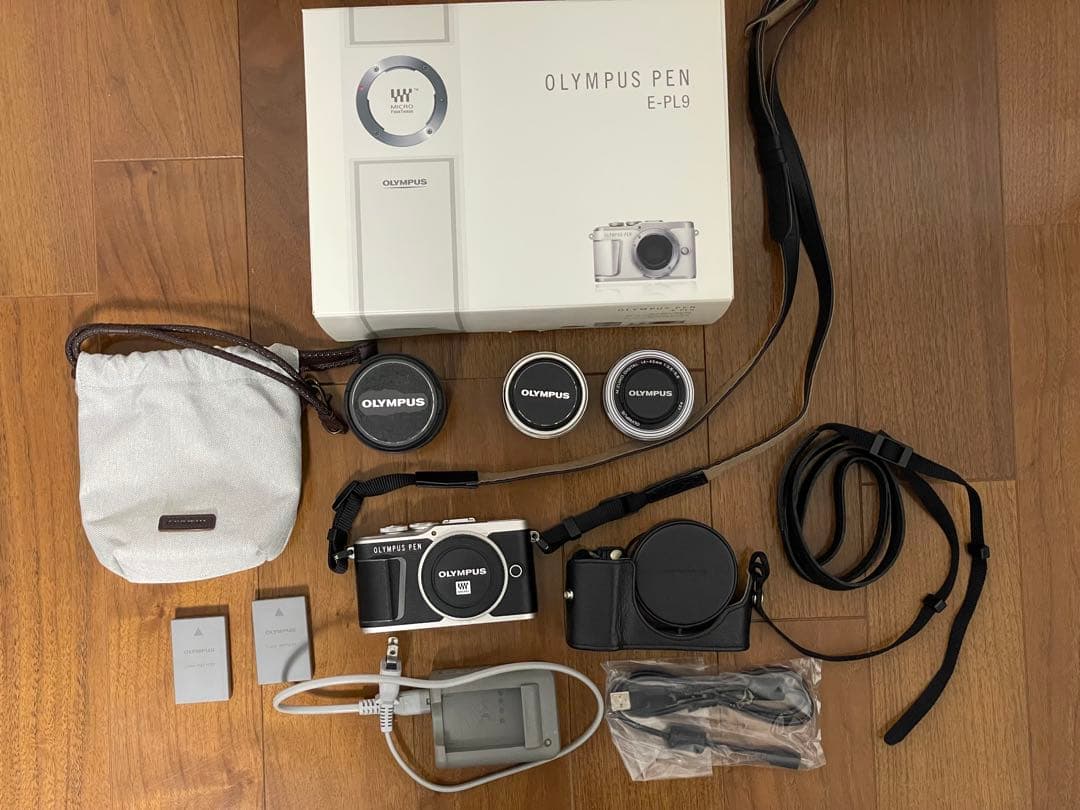 OLYMPUS PEN E-PL9 ダブルズームキット＋単焦点レンズ＋カバー等