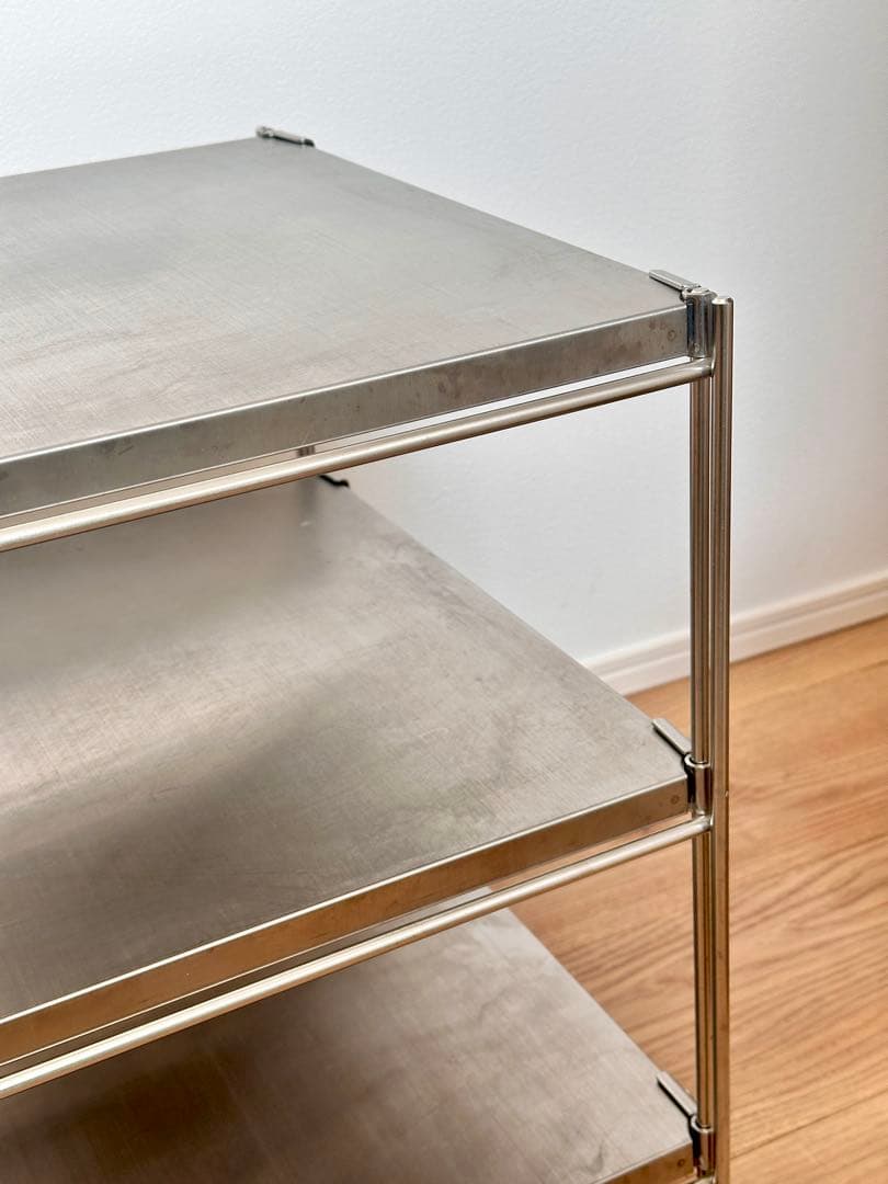 無印良品　ステンレスユニットシェルフ・ステンレス　42cm幅